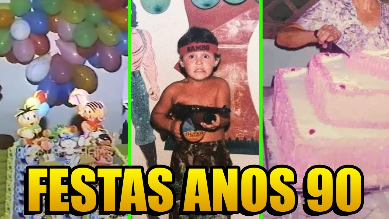 Como Eram as FESTAS de ANIVERSÁRIO nos Anos 80 e 90?!