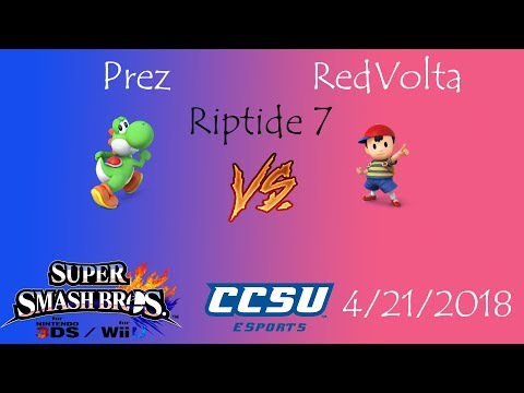 Riptide 7 CCSU Smash 4 - Prez (Yoshi) vs RedVolta (Ness)