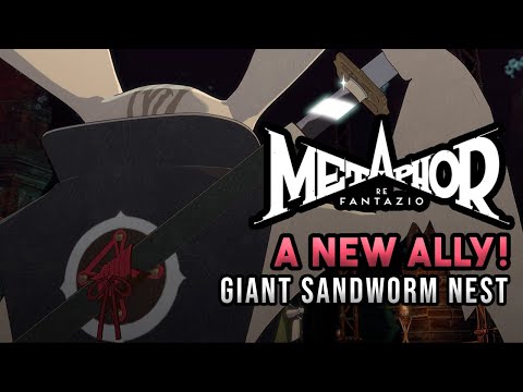 A New Ally Joins The Fray! Giant Sandworm Nest - Metaphor: ReFantazio - PlayStation 5 Gameplay