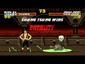 Ultimate Mortal Kombat Trilogy Sega Genesis Shang Tsung MK2 Playthrough