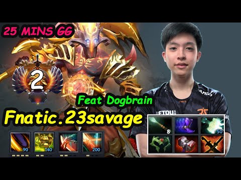 Fnatic 23savage [Juggeranut] King OF SEA Carry Feat Dogbrain Strong lane  Dota 2 pro gameplay 7.26