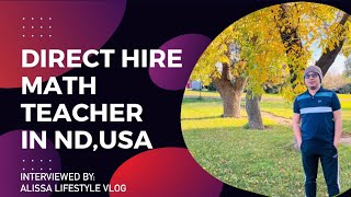 Math Teacher Hired in North Dakota, USA 🇺🇸 | Direct Hiring