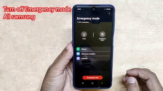 How to turn off emergency mode on Samsung