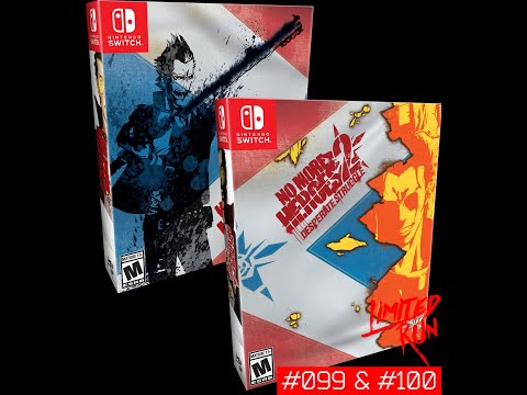 Switch Limited Run #99+#100 - No More Heroes 1&2 Collector's Edition Unboxing