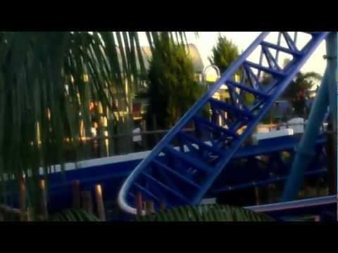 Off-ride footage of a Manta train