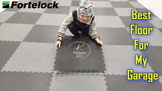 Garagenboden - PVC-Bodenbelag Fortelock Industry. Einfache und schnelle Montage