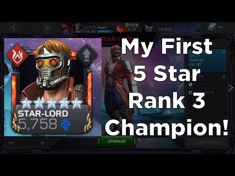 My First 5 Star Rank 3 Champion! - Rank Up & Gameplay - Marvel Contest of Champions