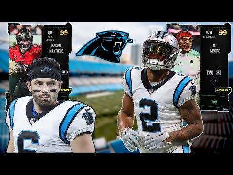 99 Baker Mayfield & D.J. Moore are UNSTOPPABLE on the Panthers Theme Team! | Madden 24 Ultimate Team