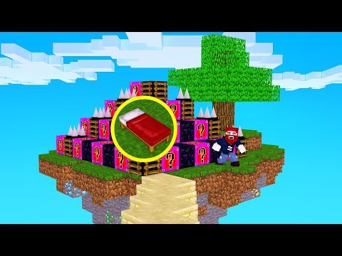 Benx -  MY INVINCIBLE BASE in LUCKY BLOCK BEDWARS!  Minecraft