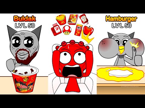 Incredibox Sprunki Challenge Emoticon Mukbang | Cartoon Animation