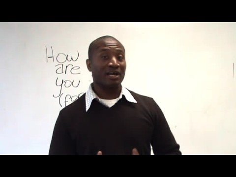 英語口語--正式和非正式地說你好和再見。 (Speaking English - Saying Hello and Goodbye, formally and informally)