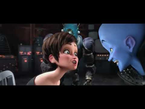 Megamind trailer montage of rock-scored action around Metro City