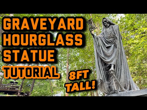 8ft Graveyard Skeleton Statue - TUTORIAL