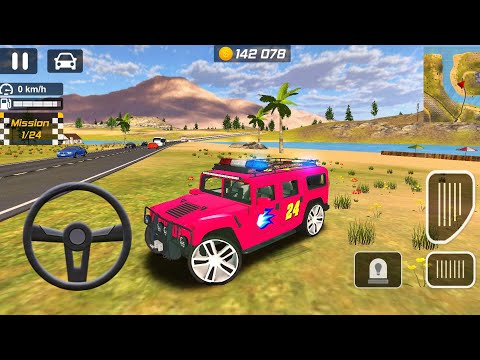 Police Drift Car Driving Simulator - Red Police Car Realistic Offroad Driving - Android GamePlay