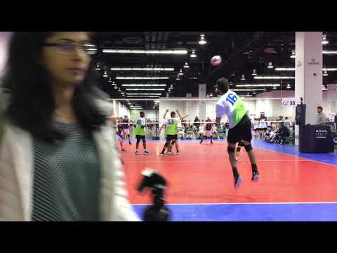 352 Elite Boys Rox 14 Lime vs MB Surf ASICS 14’s 2 1st set