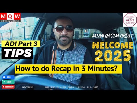 ADI Part 3  | Tips | How to do? | Recap in 3 Minutes | ADI Part 3 | Driving Test | Standards Check |