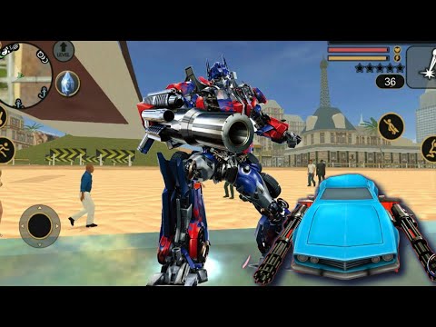 Transformer Robot Into Lion Robot Car Robot Transforming - Robot Shooting Escape Android Gameplay