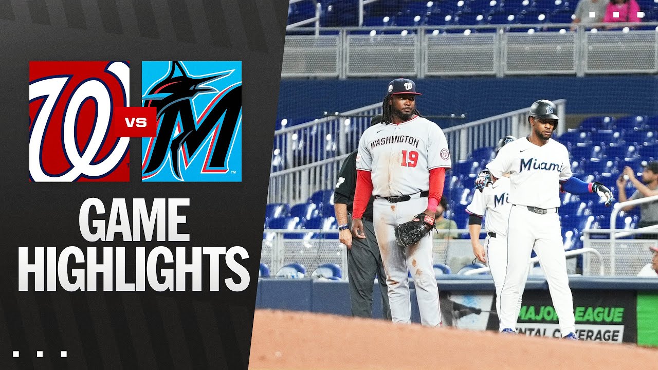 Nationals vs. Marlins Game Highlights (9/8/25) | MLB Highlights