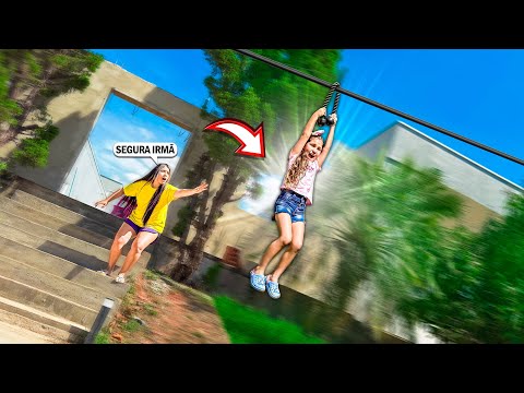 FIZ UMA TIROLESA NA MINHA CASA E OLHA O QUE ACONTECEU!! 