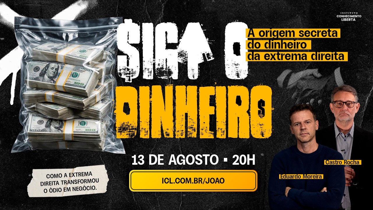 A ORIGEM SECRETA DO DINHEIRO DA EXTREMA DIREITA - AULA INÉDITA COM O PROF.CASTRO ROCHA -13/08 ÀS 20h