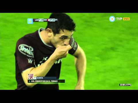 Gol de Acosta. Lanús 1 - River 0 | TPD2014 - Fecha 9