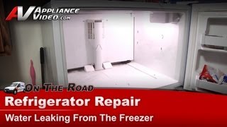 Kenmore Refrigerator Repair: Water Leaking from the Freezer — Evaporator Drain Pan