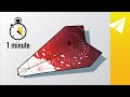 Fold A Dart Paper Airplane In 1 Minute