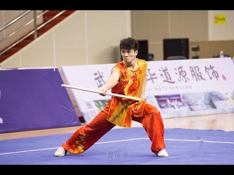 男子南棍 Nangun 第9名 广西队 陆品鑫 8.73分 guang xi lu qin xin