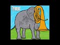 Elephant Blowing Trunk Trumpet