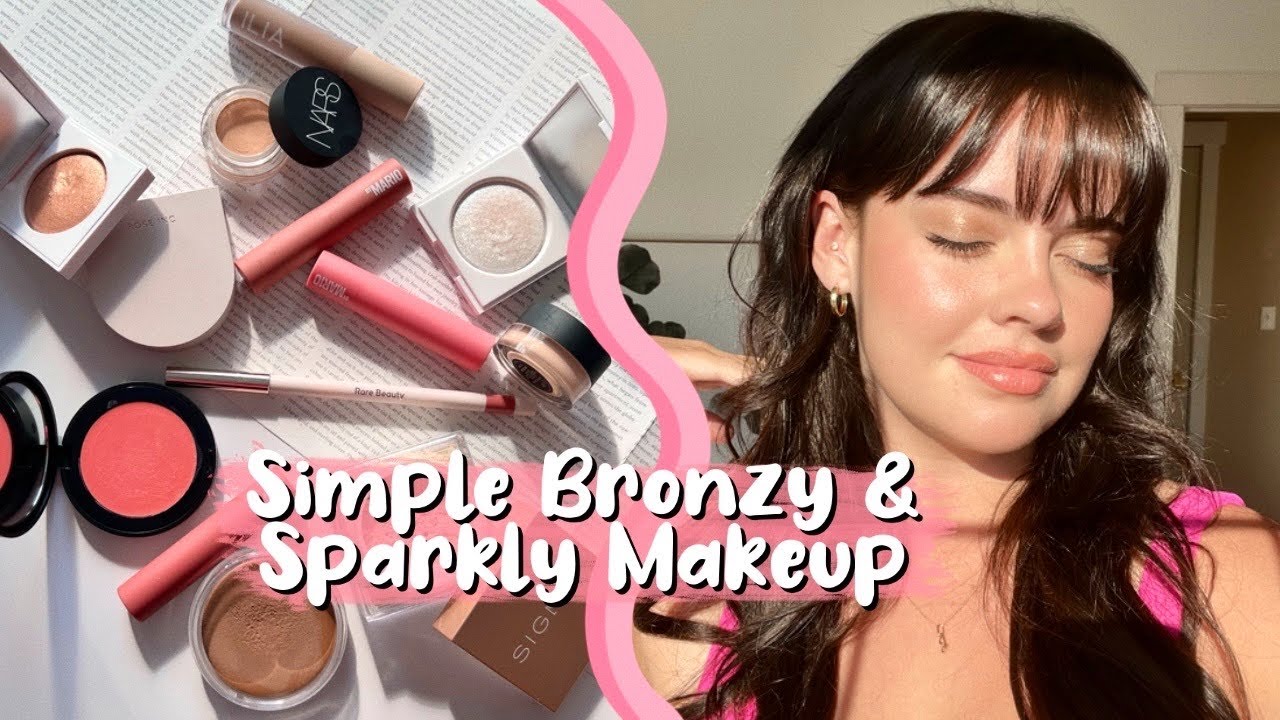 EASY BRONZY & SPARKLY LOOK | GRWM | JULIA ADAMS