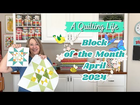 Quilt Block of the Month: April 2024 | Plus Cat's Cradle Unit Tutorial with Creative Grids Ruler