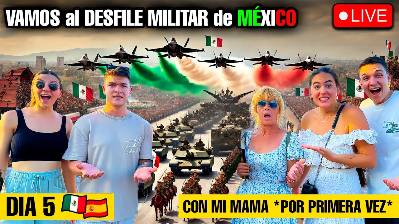 Vamos al DESFILE MILITAR MEXICANO con mi MAMÁ *POR PRIMERA VEZ* 😭 🇲🇽 en vivo #cygnus