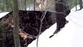 preview picture of video 'Wompatuck State Park in the snow!'