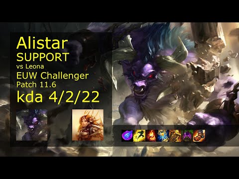 Alistar Support & Tristana vs Leona & Kai'Sa - EUW Challenger 4/2/22 Patch 11.6 Gameplay