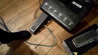Video thumbnail for Behringer HB-01 Hellbabe wah wah pedal demo into Boss Katana in high gain by Fergie's Guitar stuff