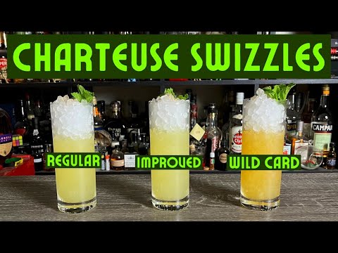 THE CHARTREUSE SWIZZLE—THREE WAYS