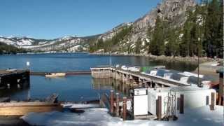 preview picture of video 'Echo Lake Boat Launch and Marina. Tahoe area'
