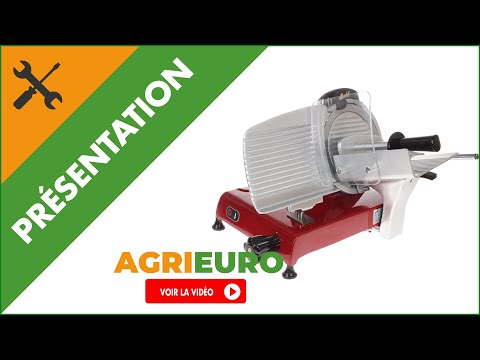 Présentation de la Trancheuse Berkel Red Line 220 Rouge- Lame en acier chromé de 220 mm