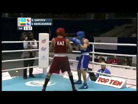 Welter (69 kg) SF – Sapiyev Serik (KAZ) VS Kavaliauskas Egidijus (LTU) – AIBA-Weltmeisterschaft 2011