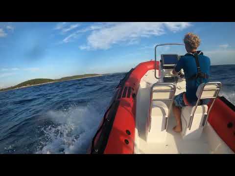 Zodiac Pro at sea near Pula