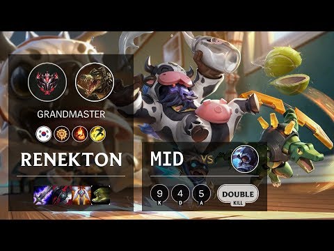 Renekton Mid vs Talon - KR Grandmaster Patch 10.6