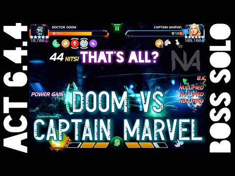 Act 6.4.4 Doctor Doom vs Captain Marvel Boss Solo - Too Easy