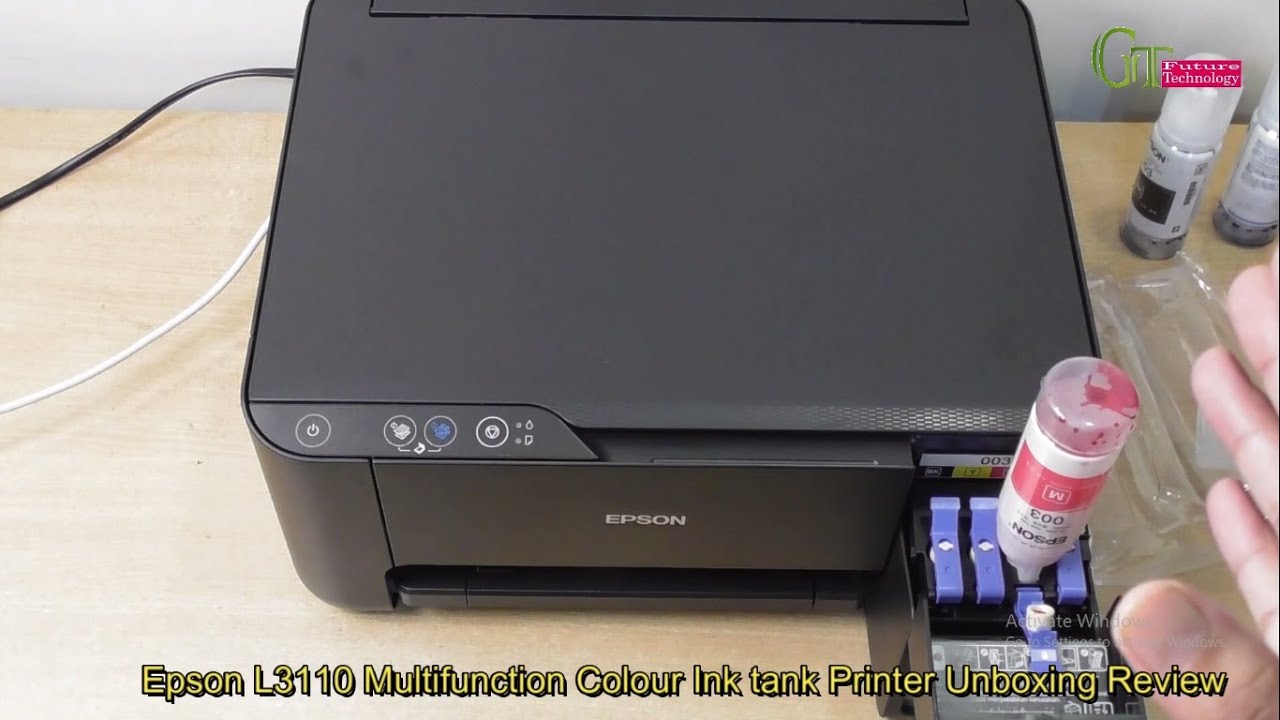 Epson L3110 Multifunction Echo tank printer complete Installation | Epson l3110 ink tank printer