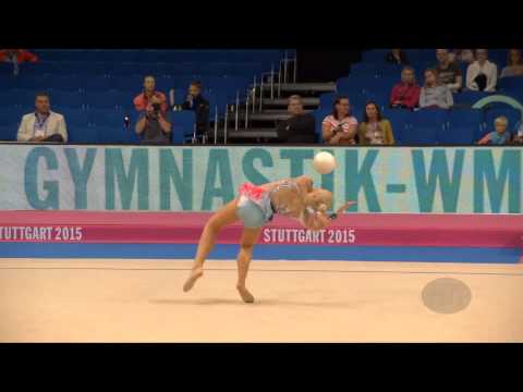 MOUSTAFAEVA Kseniya (FRA) – 2015 Rhythmic Worlds, Stuttgart (GER), Qualifications Ball