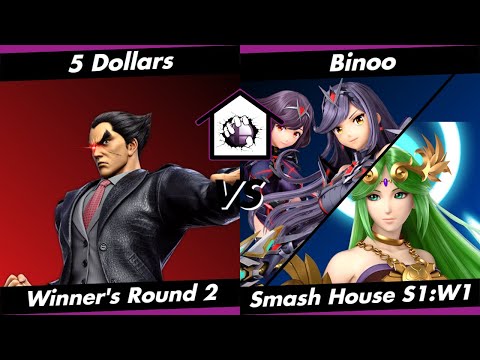 Smash House S1:W1 WR2 - 5 Dollars (Kazuya) vs. Binoo (Pyra/Palutena)