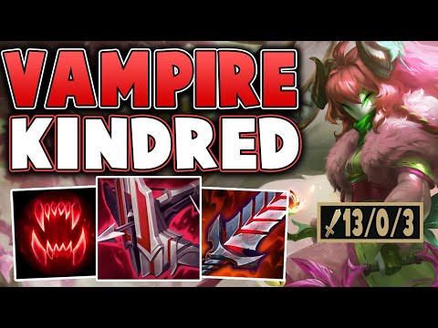 Vampire Kindred Out Heals All Damage Taken! Max Heal Kindred Is Legit Unkillable - League Of Legends