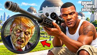 Franklin Assassinating Zombie President Trump in GTA 5 | SHINCHAN and CHOP