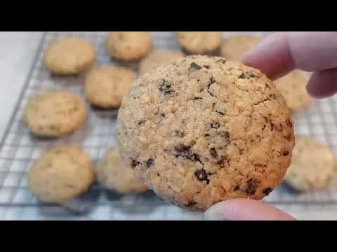 Recette Cookies &agrave; la noix de coco et chocolat noir