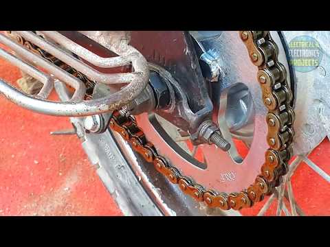 Changing complete chain set of CD-70 with chain cover. Video