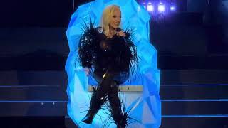 Christina Aguilera performs Diamonds Are Forever at The Voltaire in Las Vegas on 12/30/23.
